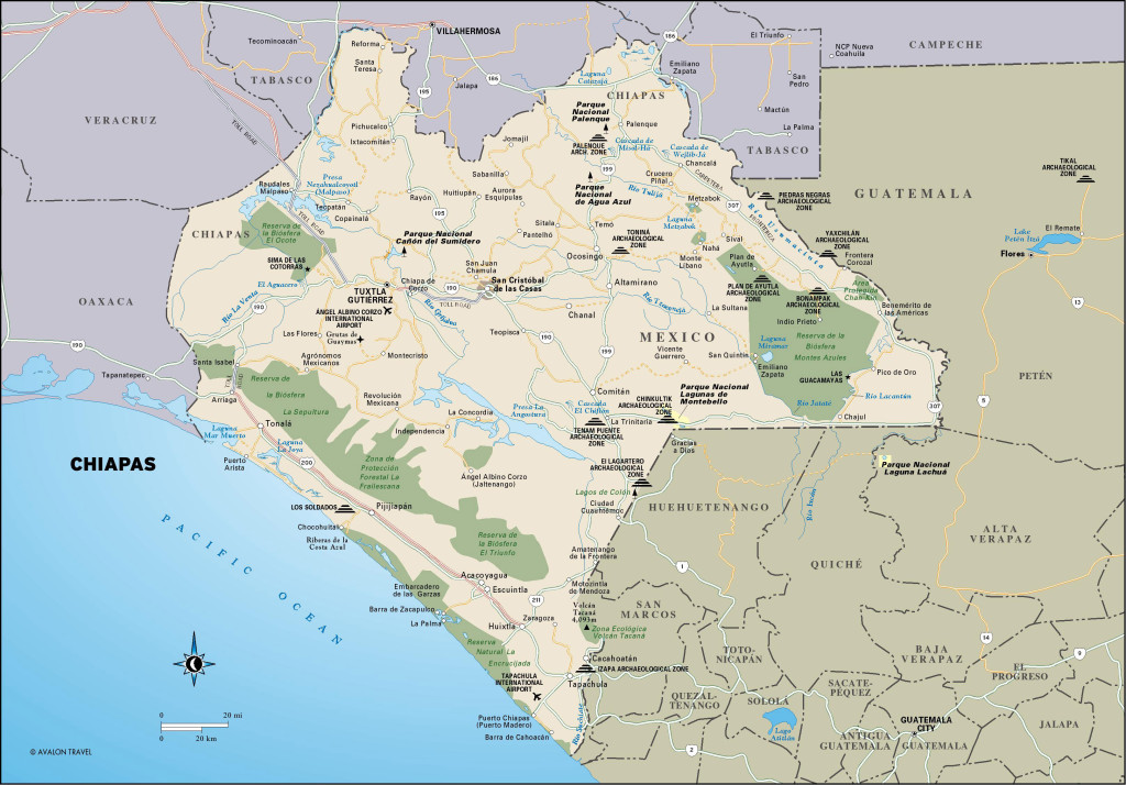 Mapa de Chiapas