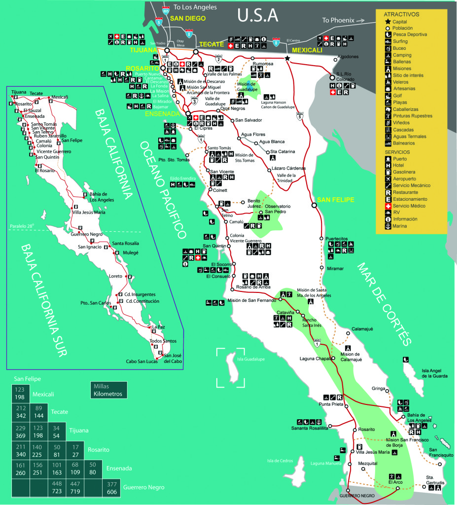 Mapa de Baja California Norte