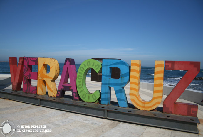 Letras de Veracruz en el Malecón