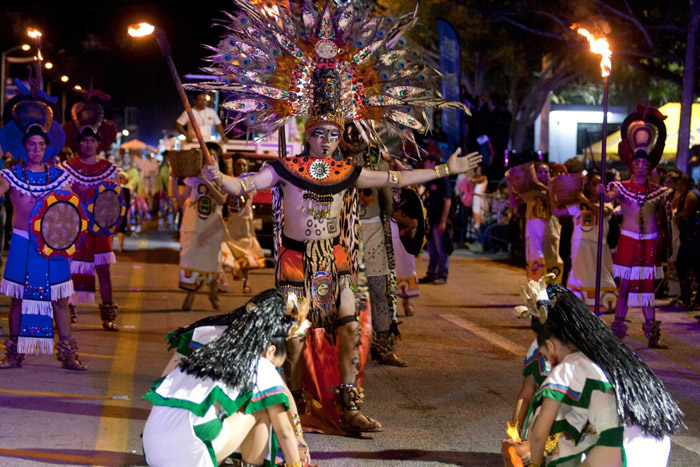 Desfile en el Carnaval de Mérida