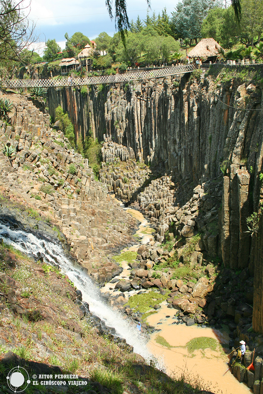 Panorama de los prismas basálticos