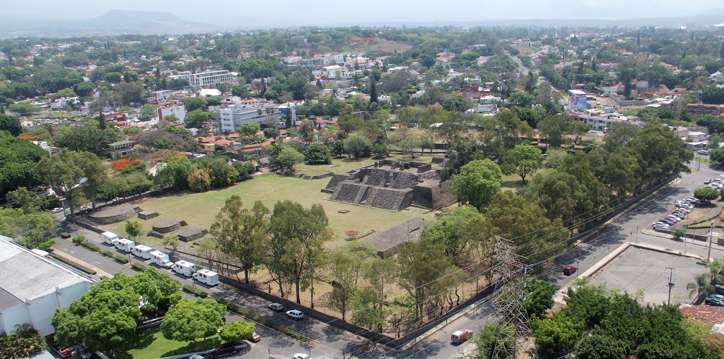 Zona arqueológica en Teopanzolco en Cuernavaca
