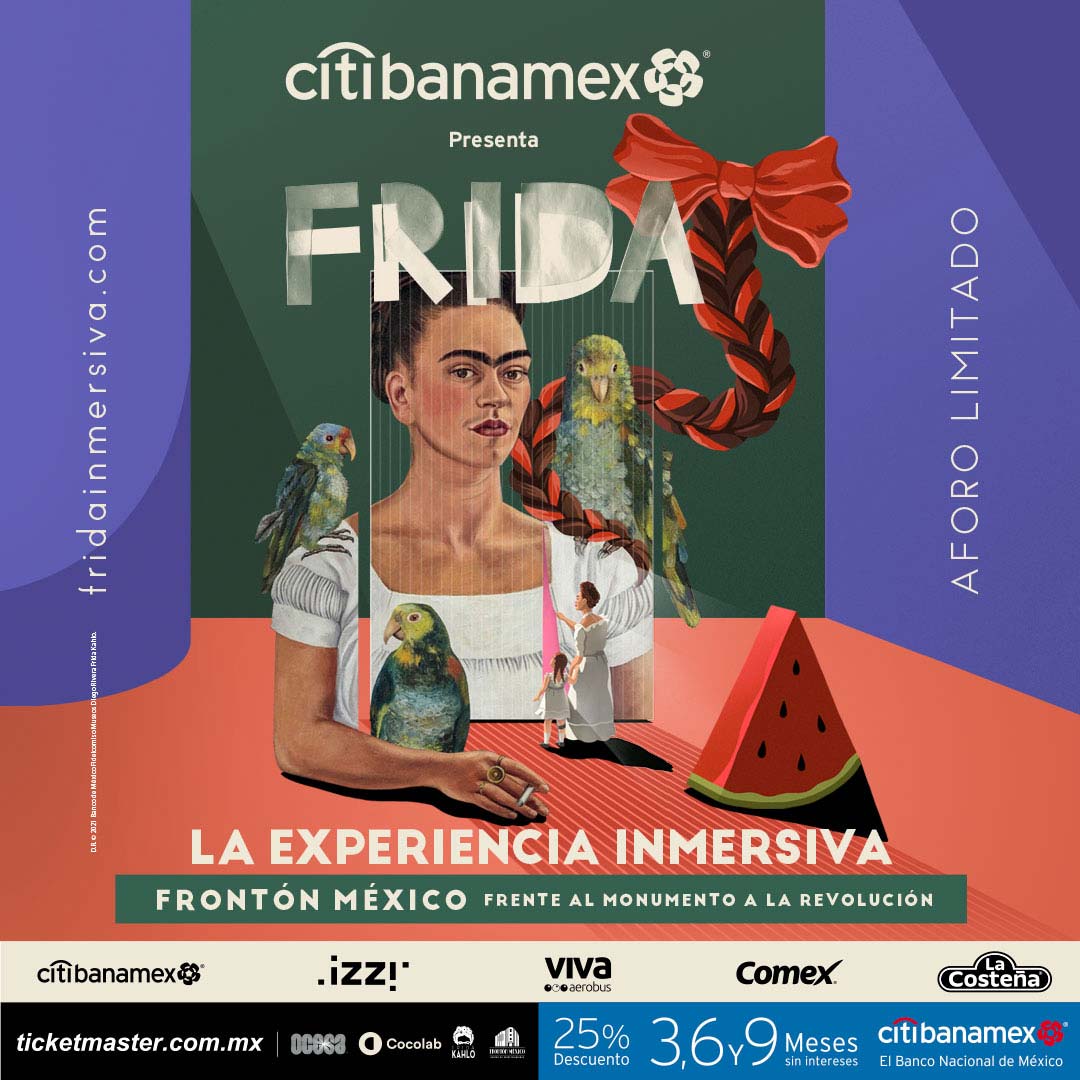 Información de de la exposición Frida Inmersiva