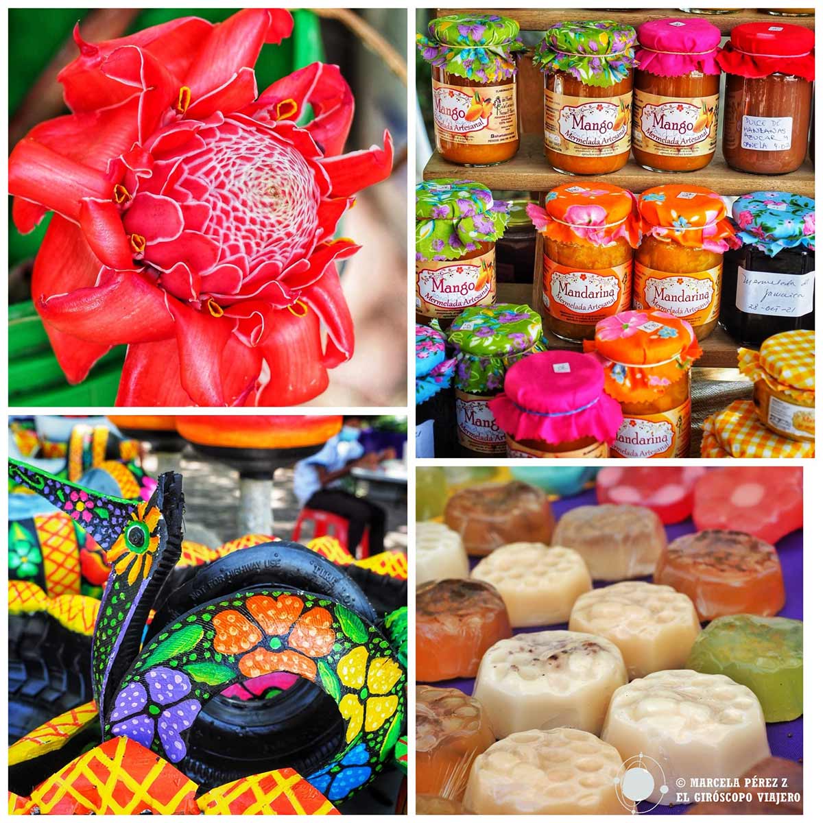 Productos en el mercado orgánico de Huatulco