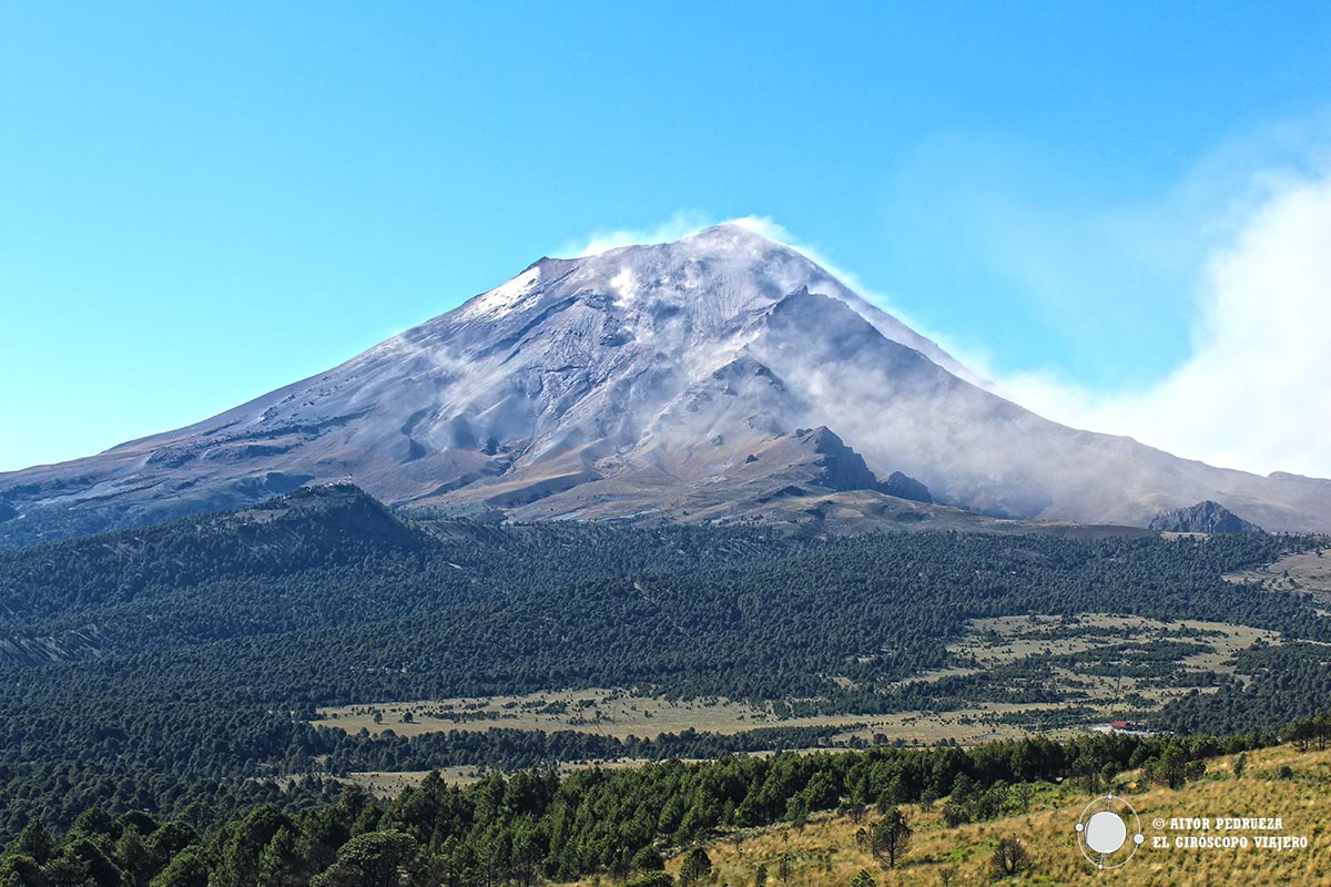 Foto del volcán Popocatépetl 