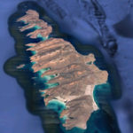 Vista aérea de la isla Espíritu Santo